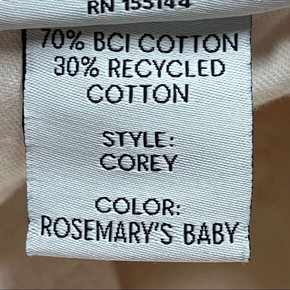 Boyish by Her Corey Distressed Denim Skirt in  Rosemary’s Baby Cream Color 26 - Picture 9 of 9